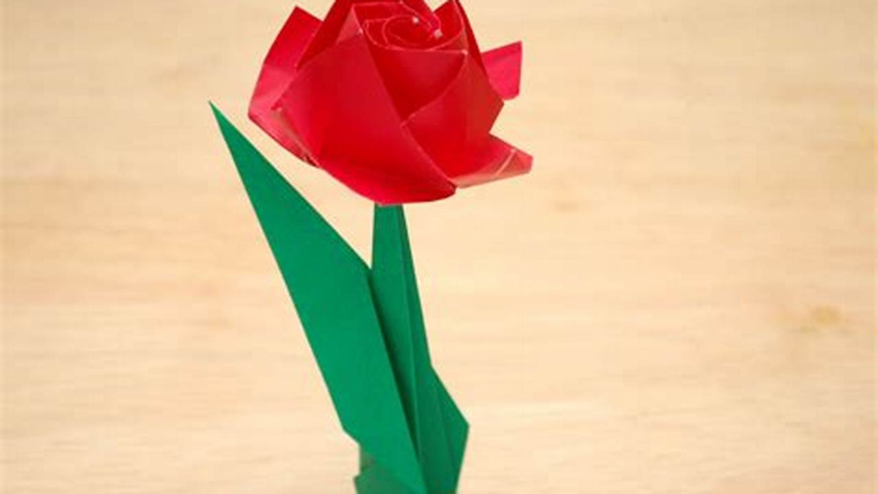 How to Make an Origami Rose With WikiHow