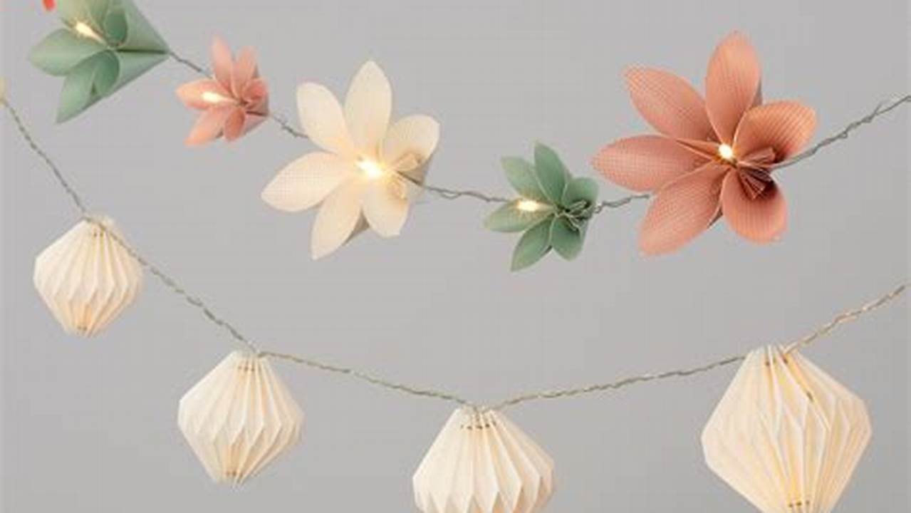Origami Flower Lights: A Unique Way to Add Charm to Your Home