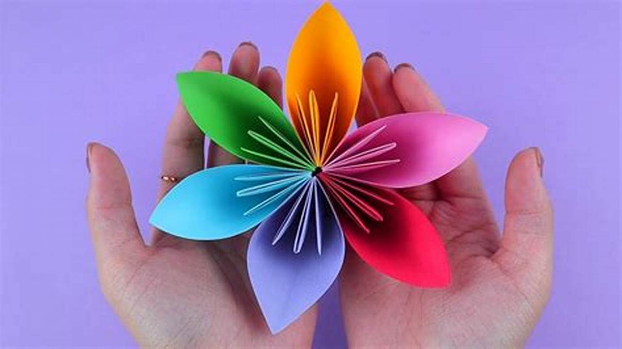 Easy origami flower for youtube