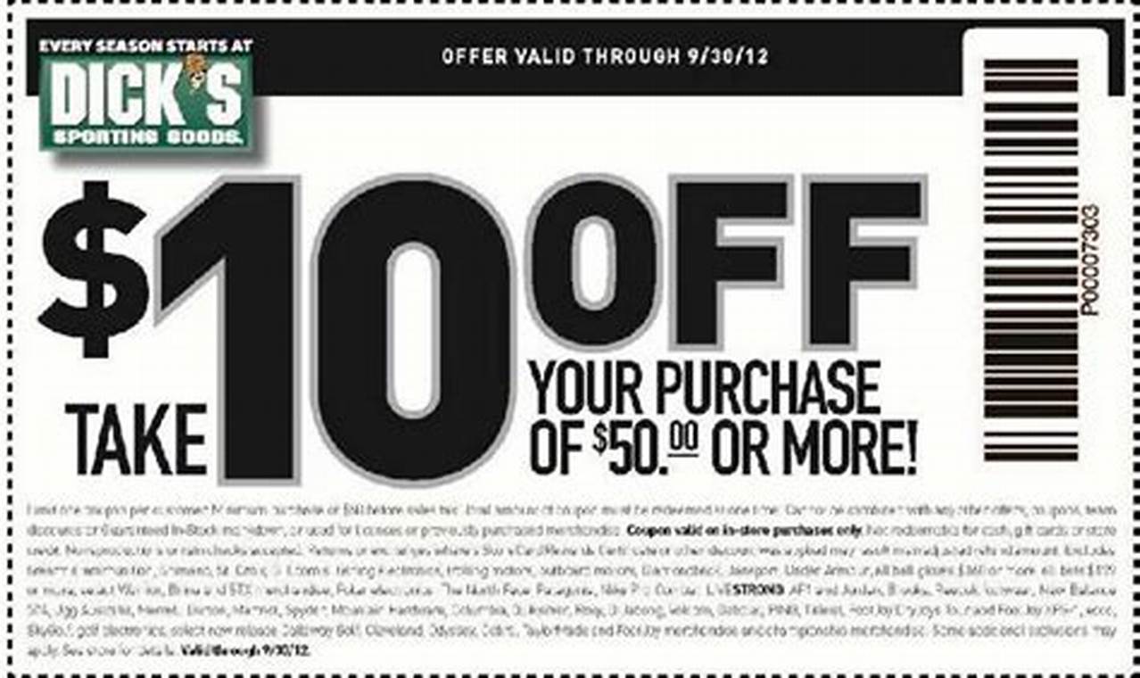 $10 Off $50 Coupon In-Store 2024