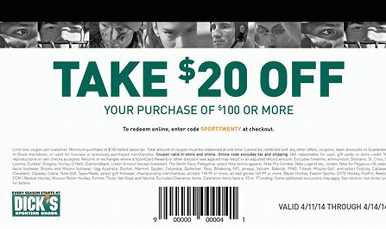 $20 Off $100 Coupon In-Store 2024