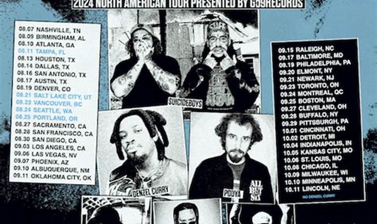 $Uicideboy$ Tour 2024 Lineup