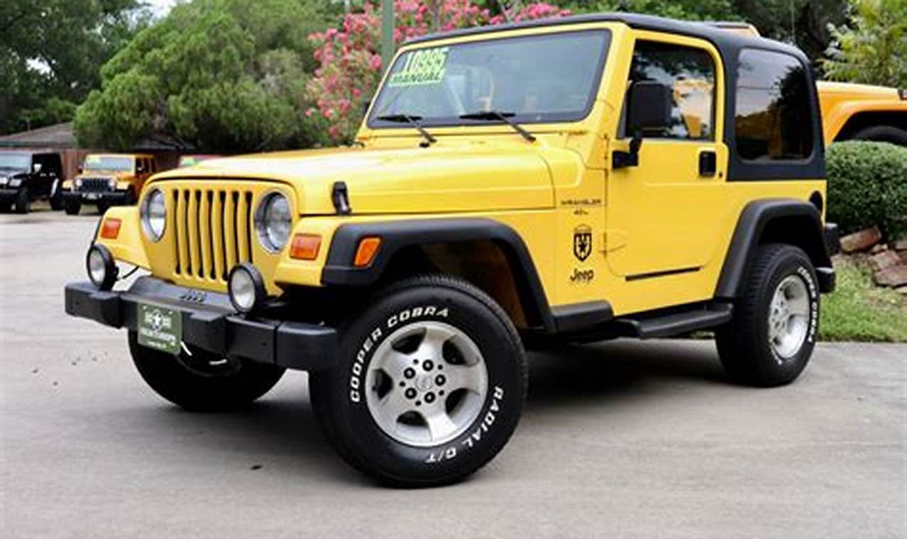 00 jeep wrangler for sale