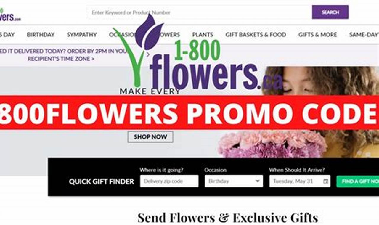 1800flowers Promo Code December 2024