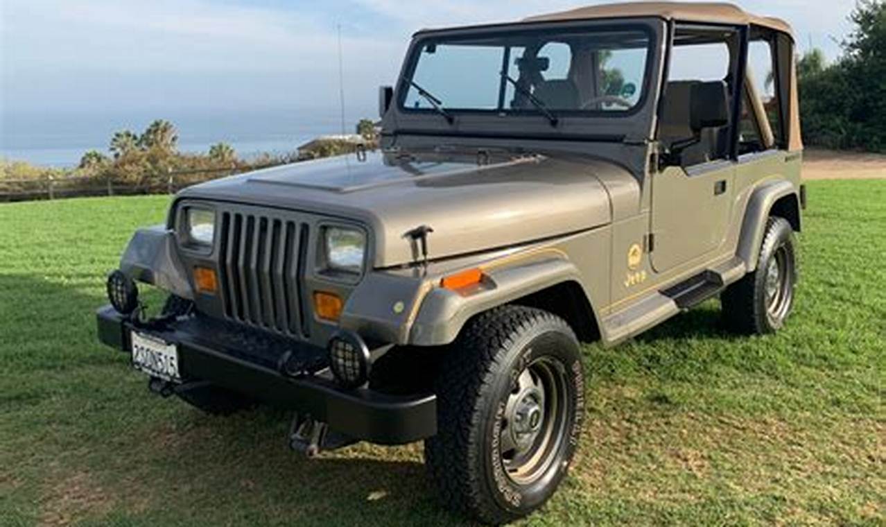 1989 jeep wrangler sahara for sale