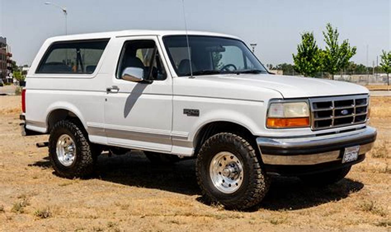 1995 ford bronco xlt for sale