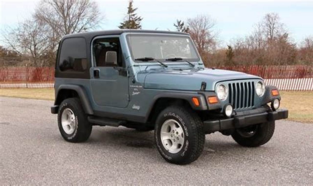 1999 jeep wrangler hardtop for sale