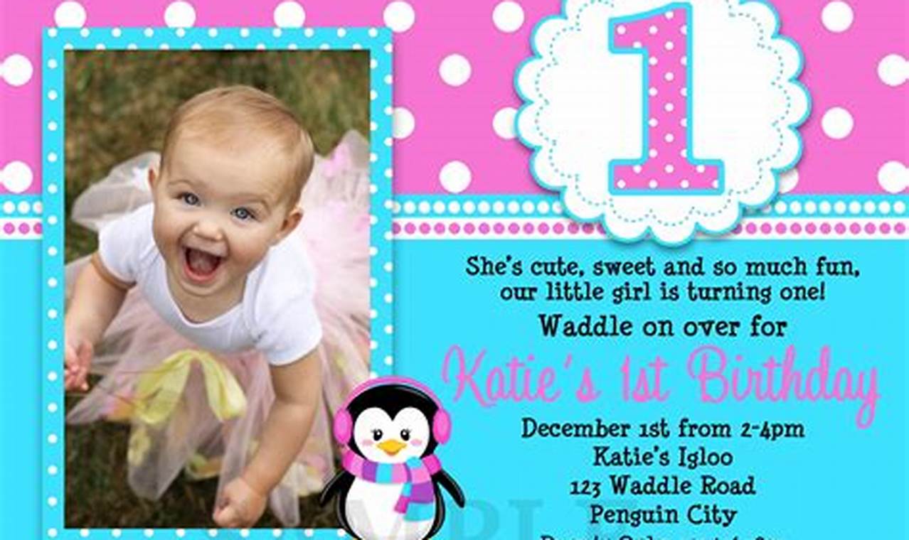 1st Birthday Party Invitation Template for a Memorable Celebration