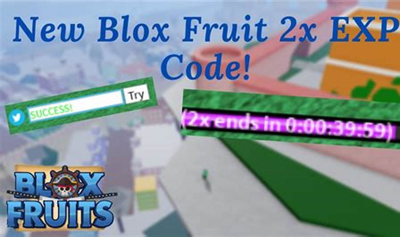 2 Times Exp Codes Blox Fruits 2024