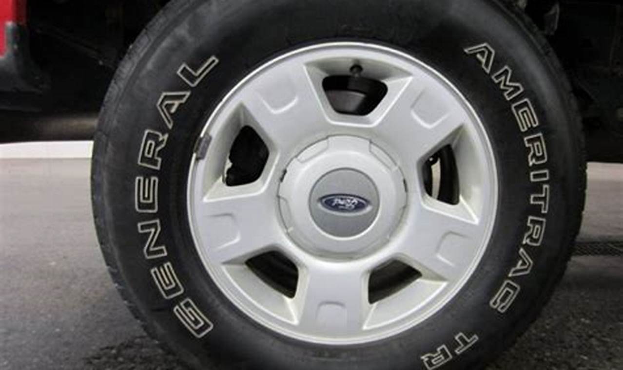 2004 ford f150 tires size