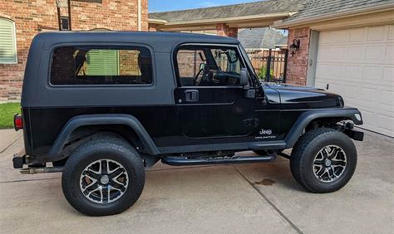 2004 jeep wrangler hardtop for sale