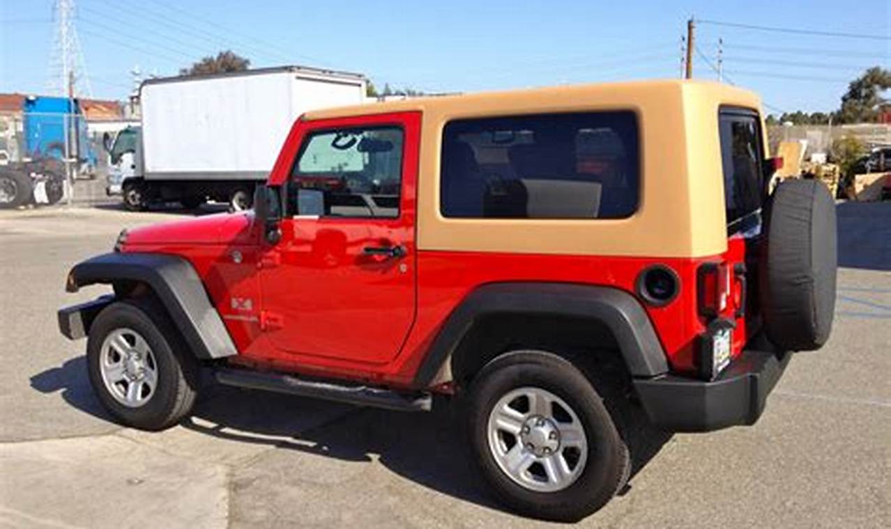 2007 jeep wrangler hardtop for sale
