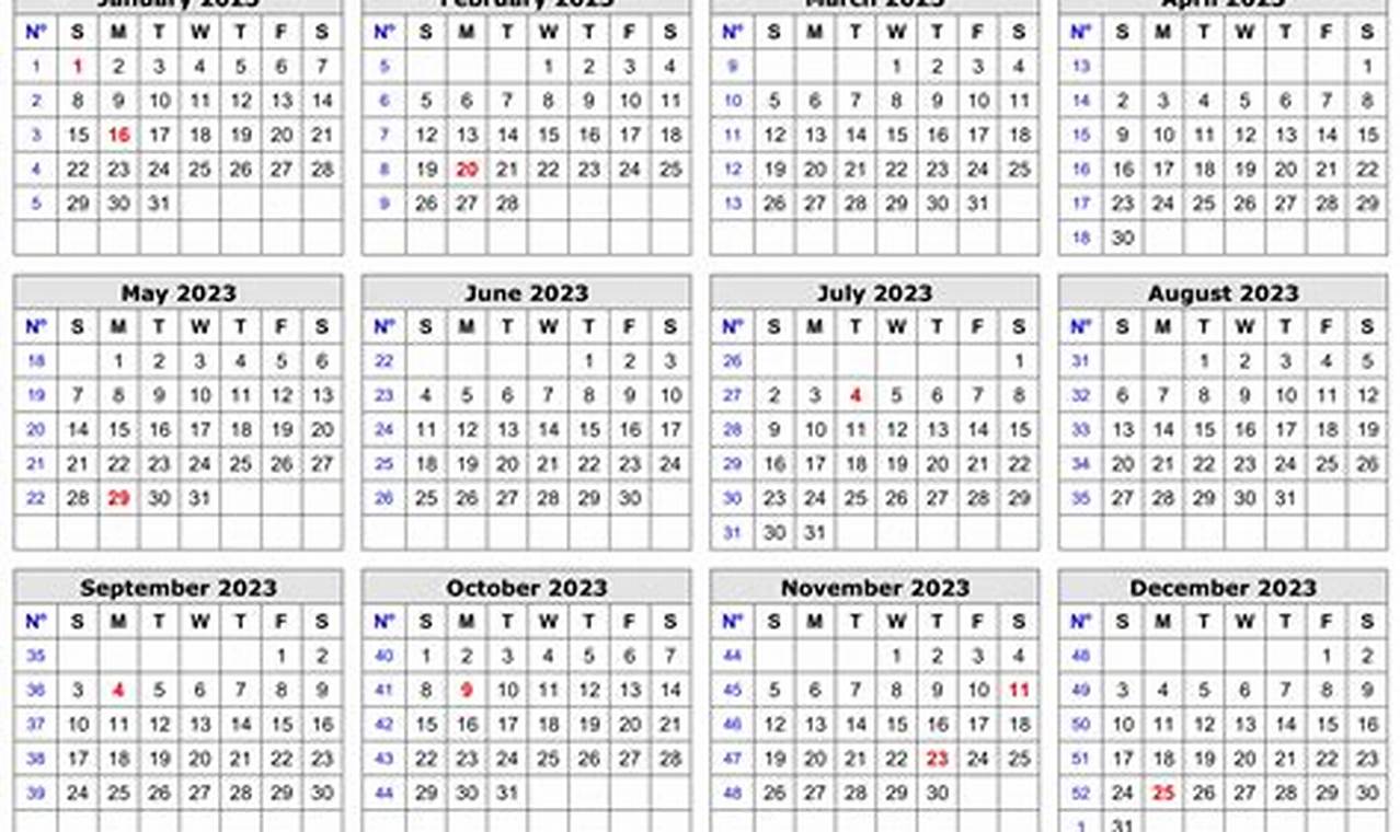 2023 2024 Printable Calendar Free Full Pages Free