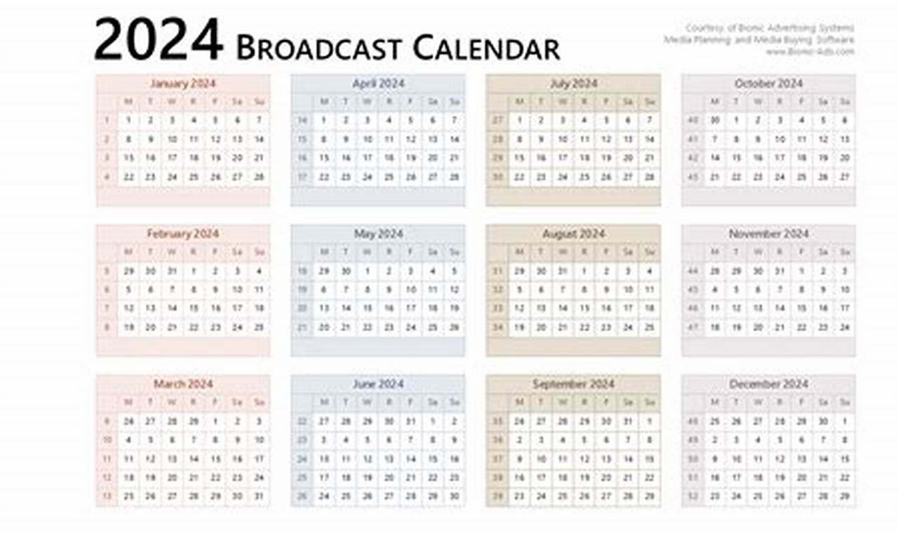 2024 2024 Broadcast Calendar
