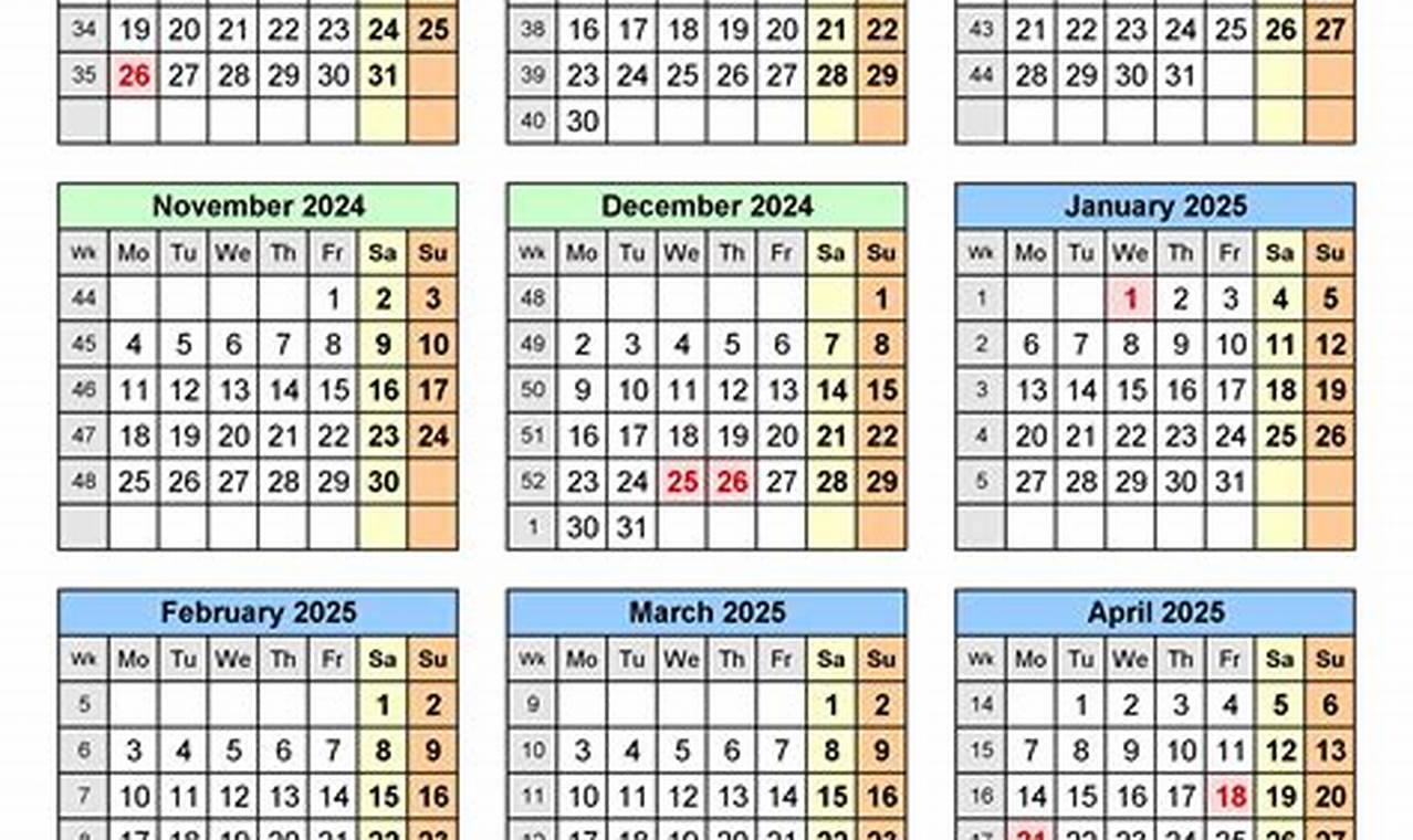 2024 2024 Calendar Template School Year