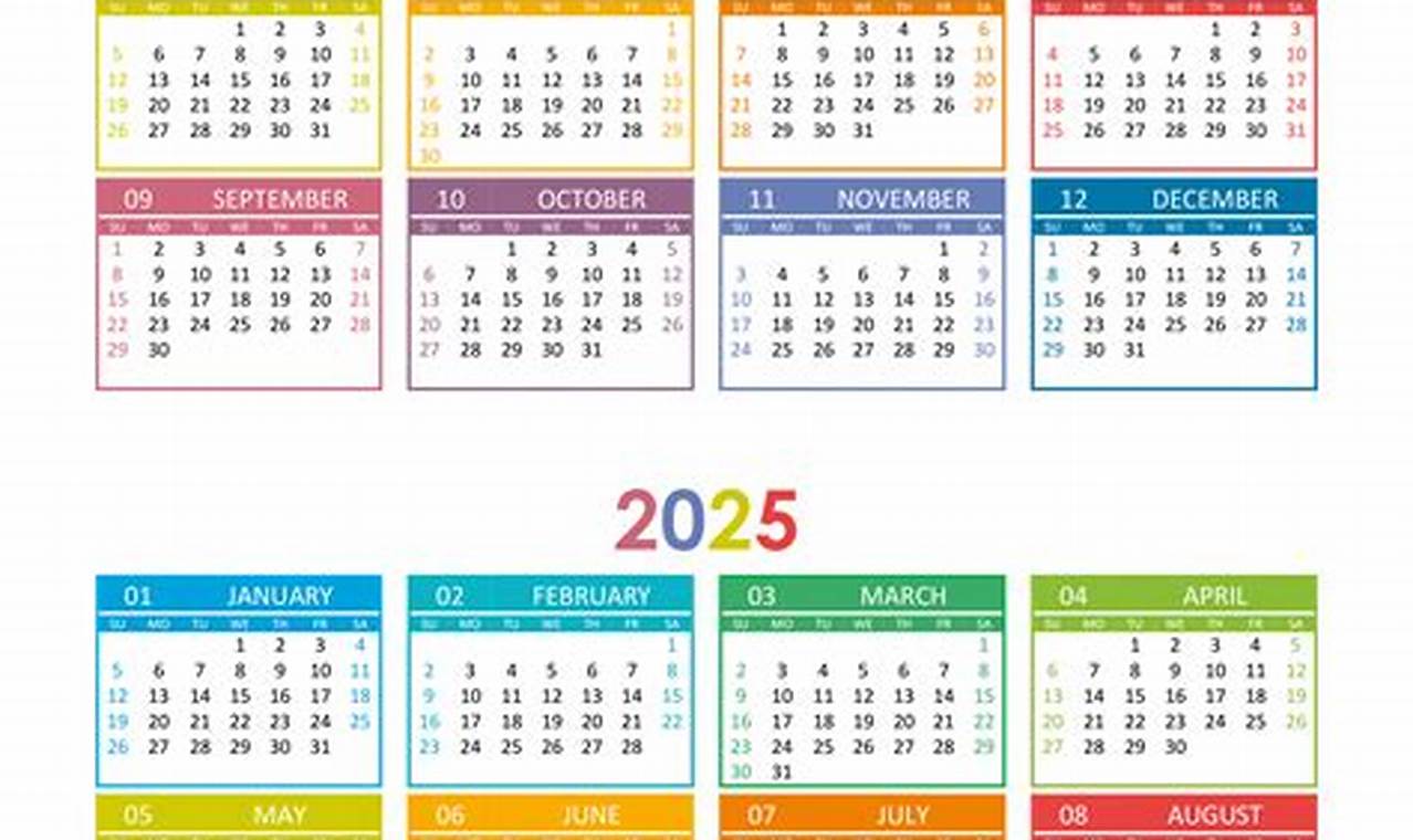 2024 2025 Calendar Printable Freepik