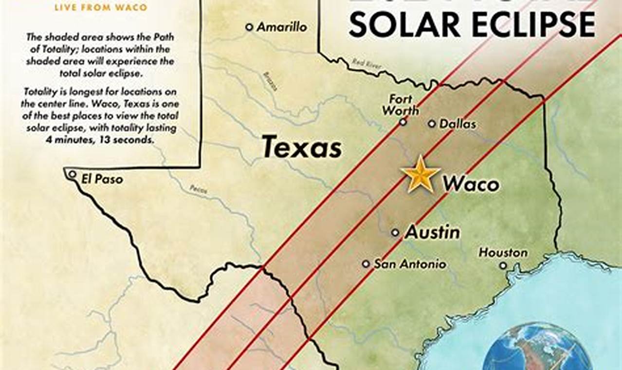 2024 Annular Eclipse Path Texas Google Maps Today