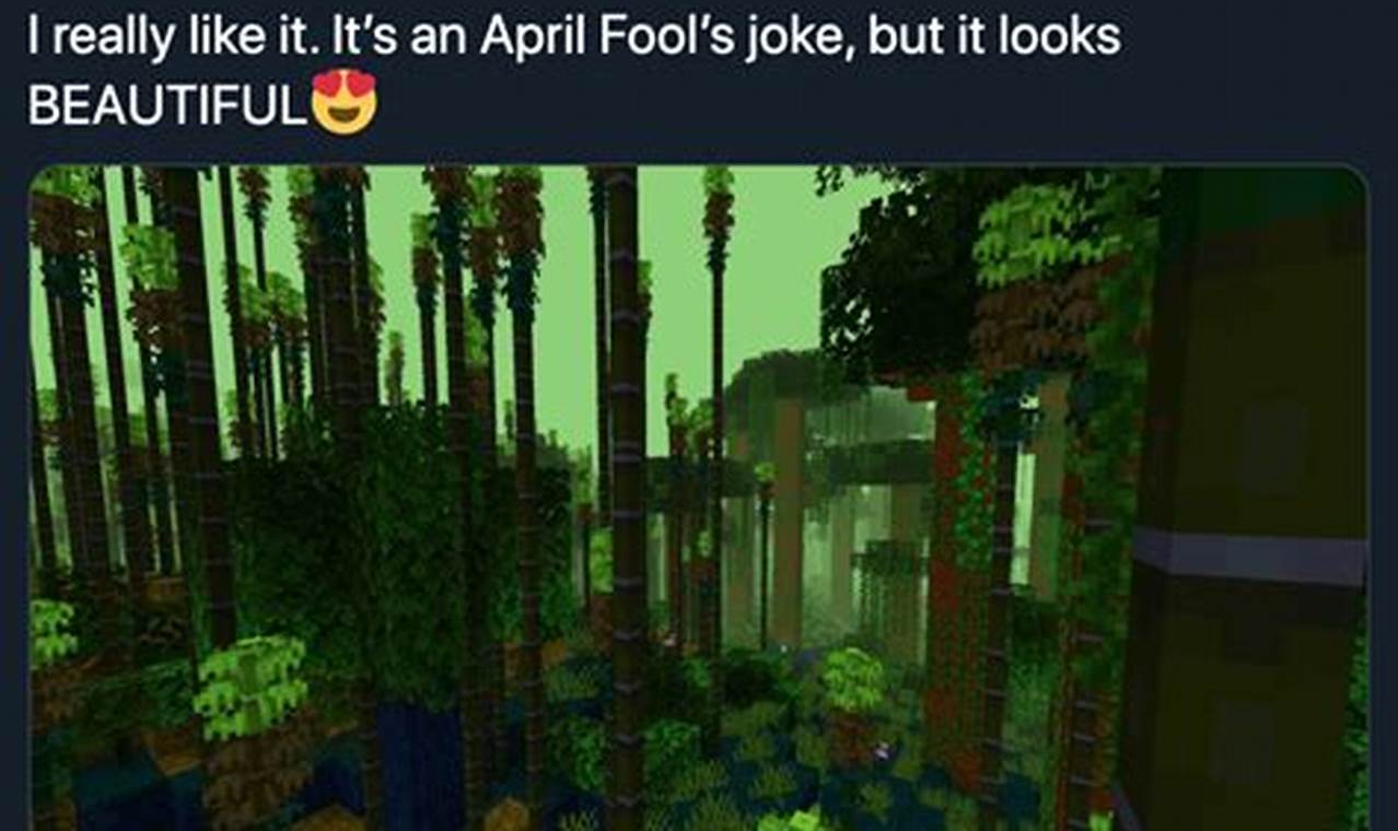 2024 April Fools Update Minecraft