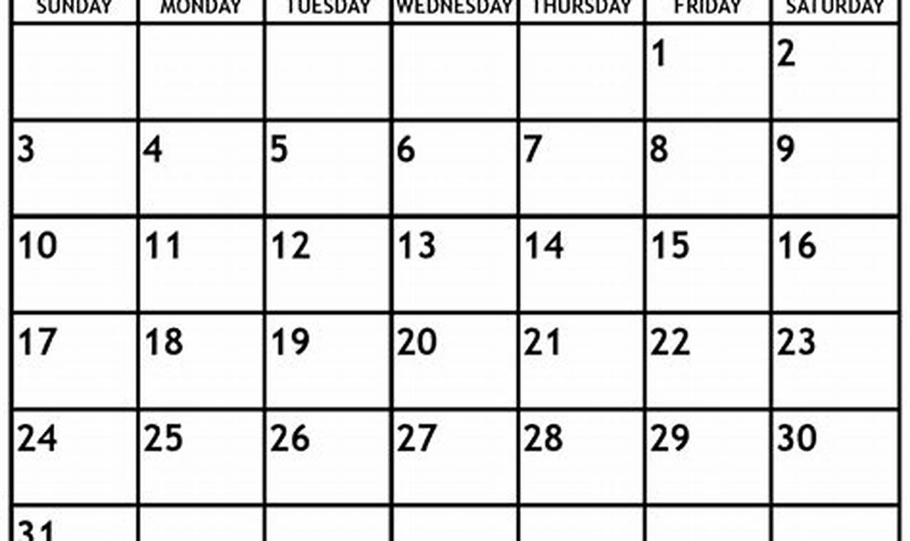 2024 Blank Calendar March 30 Pdf