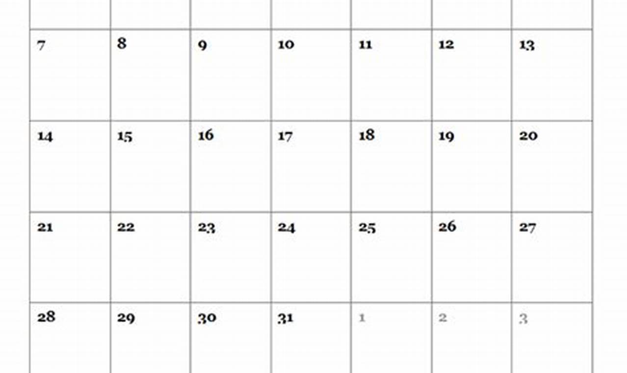 2024 Blank Calendar Monthly Planner 2024