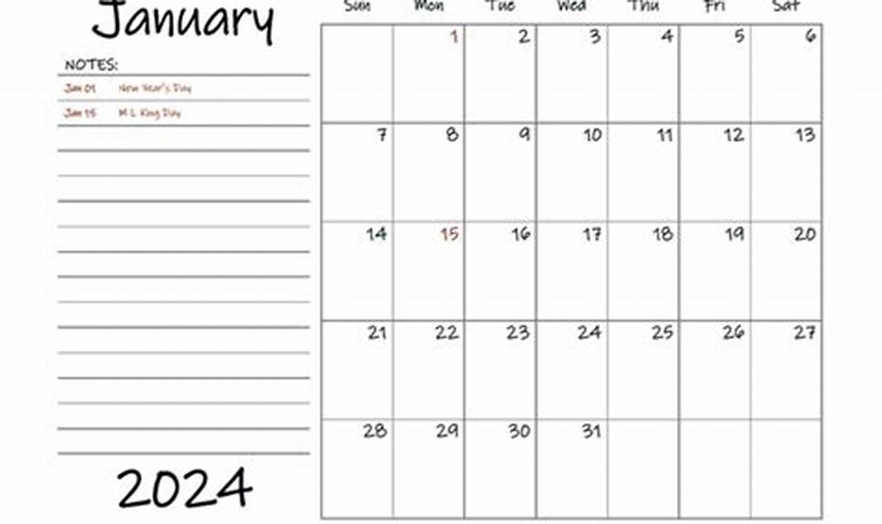 2024 Blank Calendar Monthly Schedule 2020