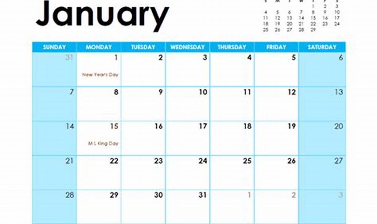 2024 Blank Calendar Template Word Format 2021