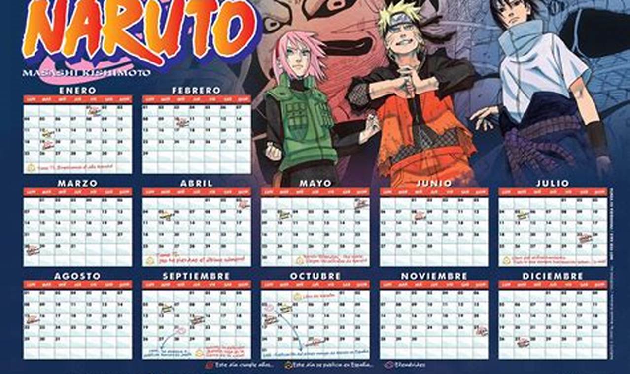2024 Calendar Anime Free Download Free English