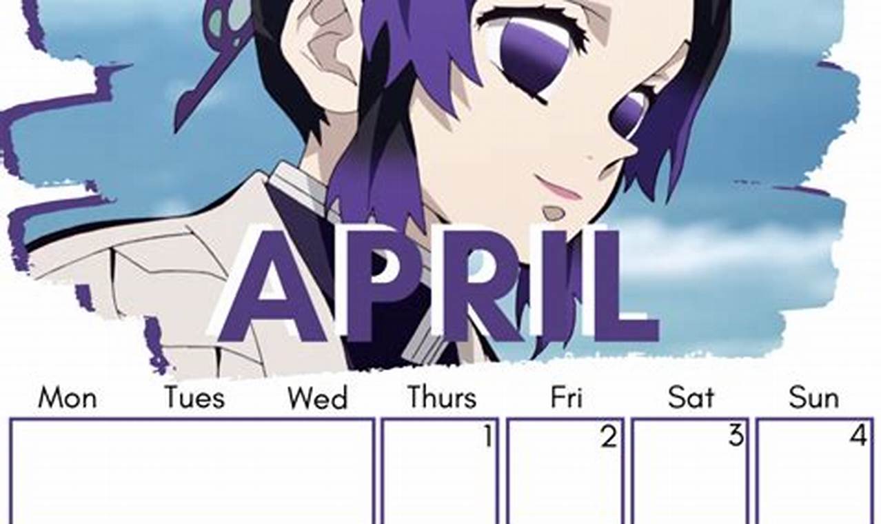 2024 Calendar Anime Free Downloadable Pdf