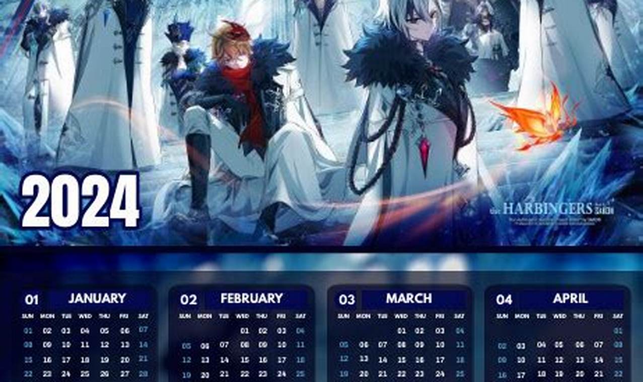 2024 Calendar Anime Online Downloadable