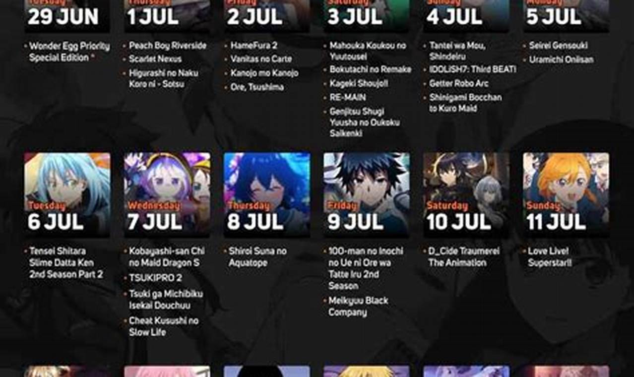 2024 Calendar Anime Release Dates 2022