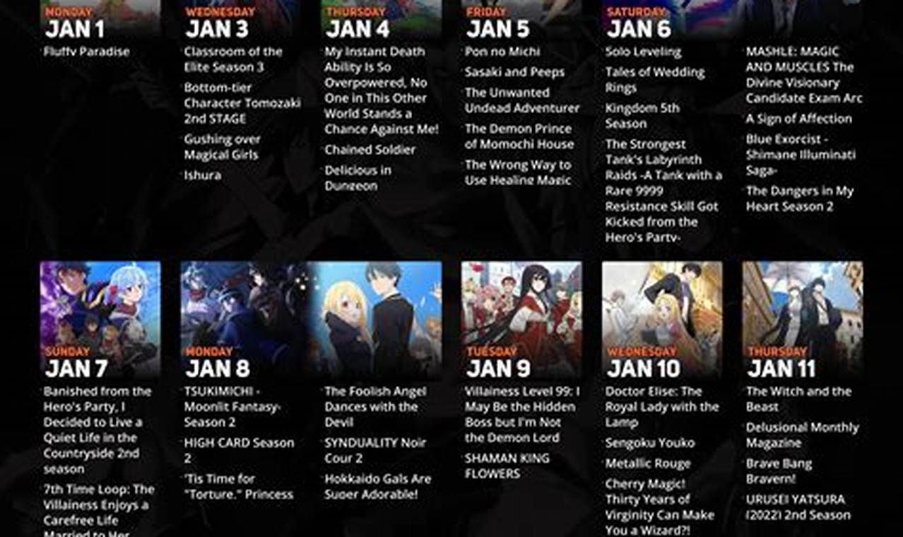 2024 Calendar Anime Release Notes Download
