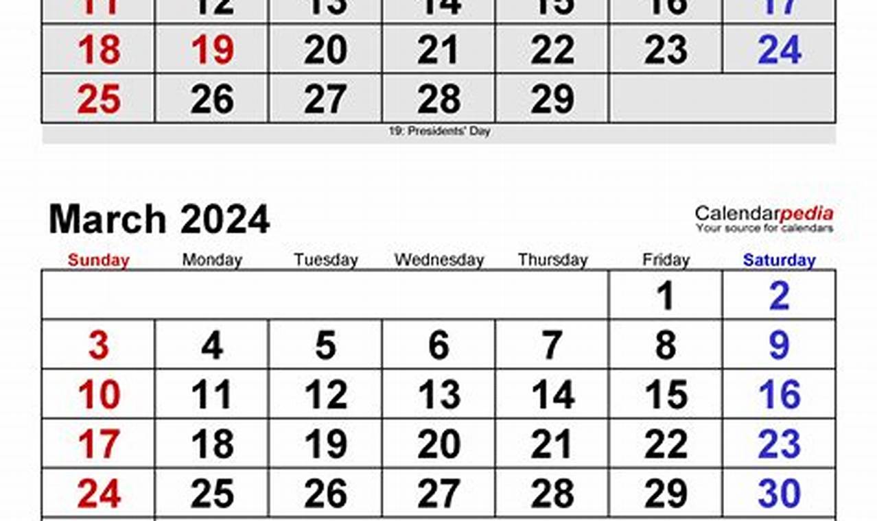 2024 Calendar For March And April