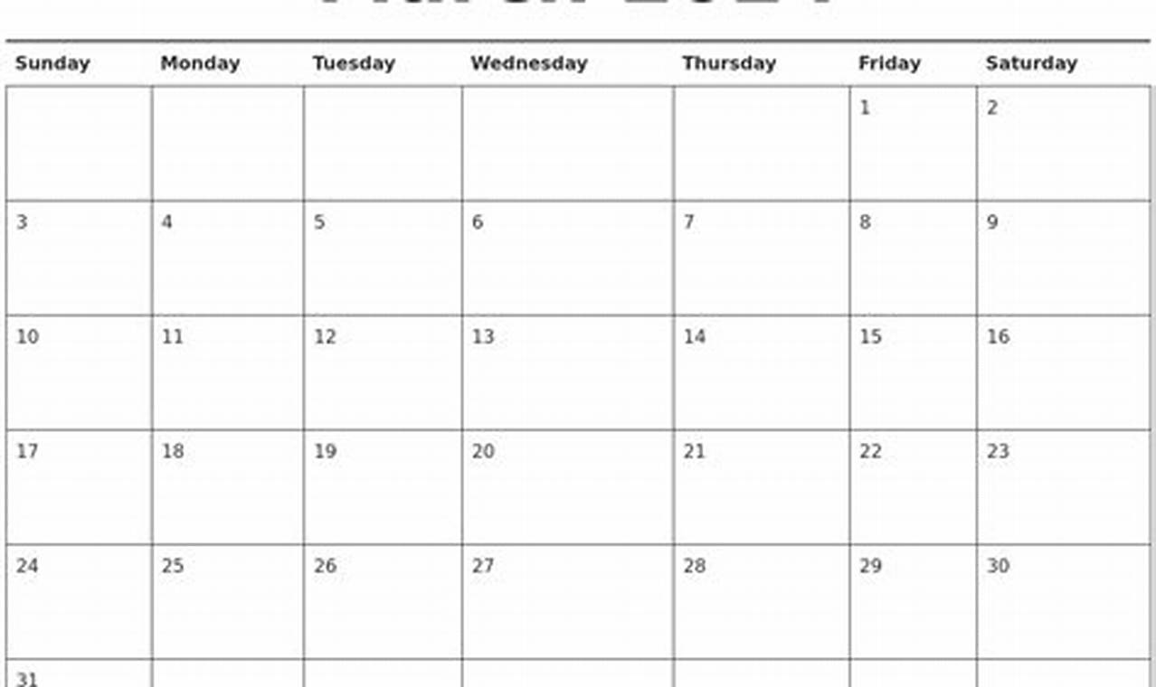 2024 Calendar March Tables