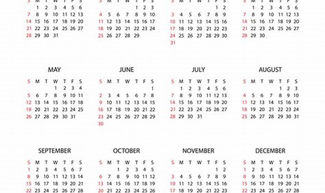 2024 Calendar Png Transparent