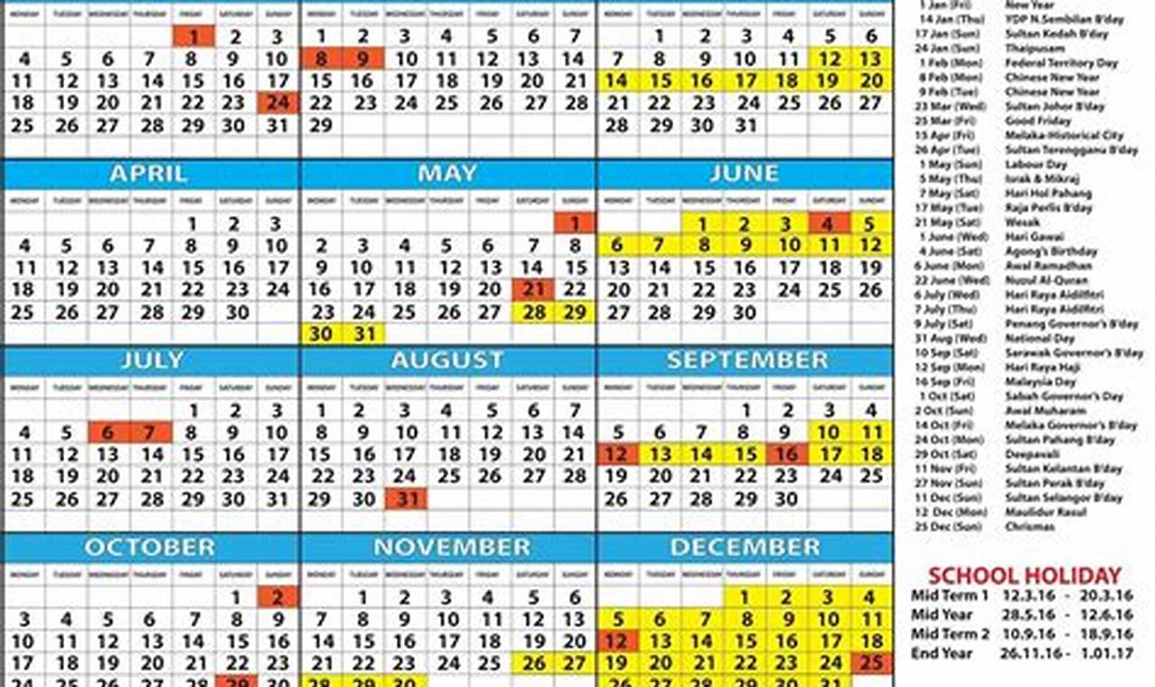 2024 Calendar Printable Malaysia Visa