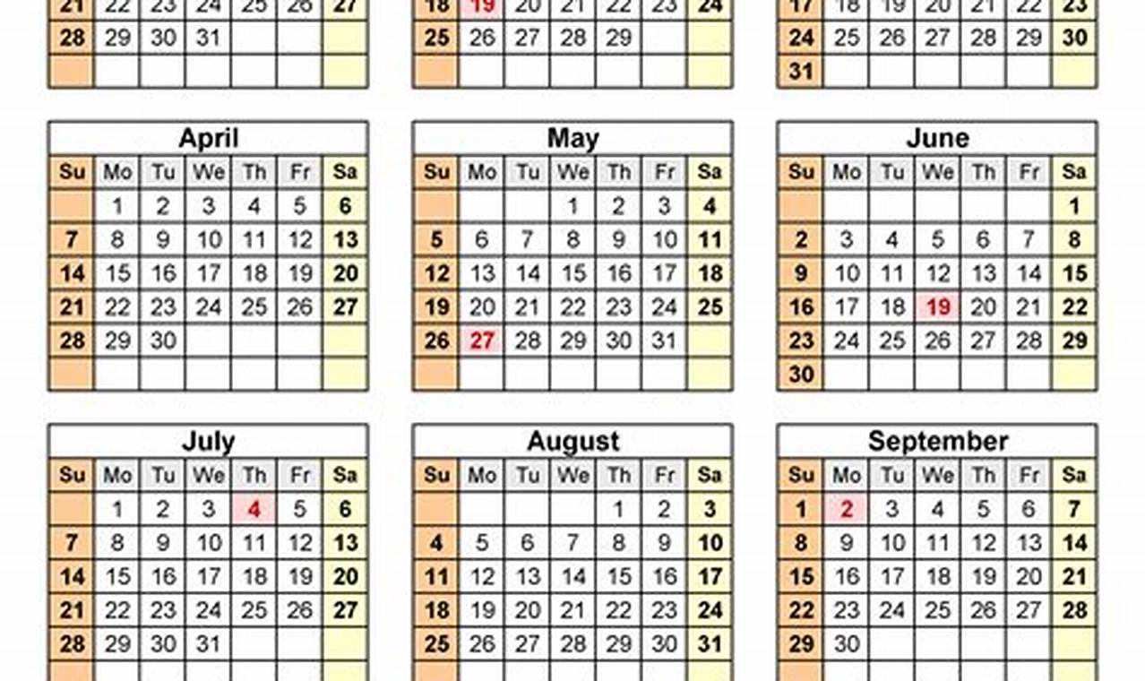 2024 Calendar Printable With Holidays Pdf