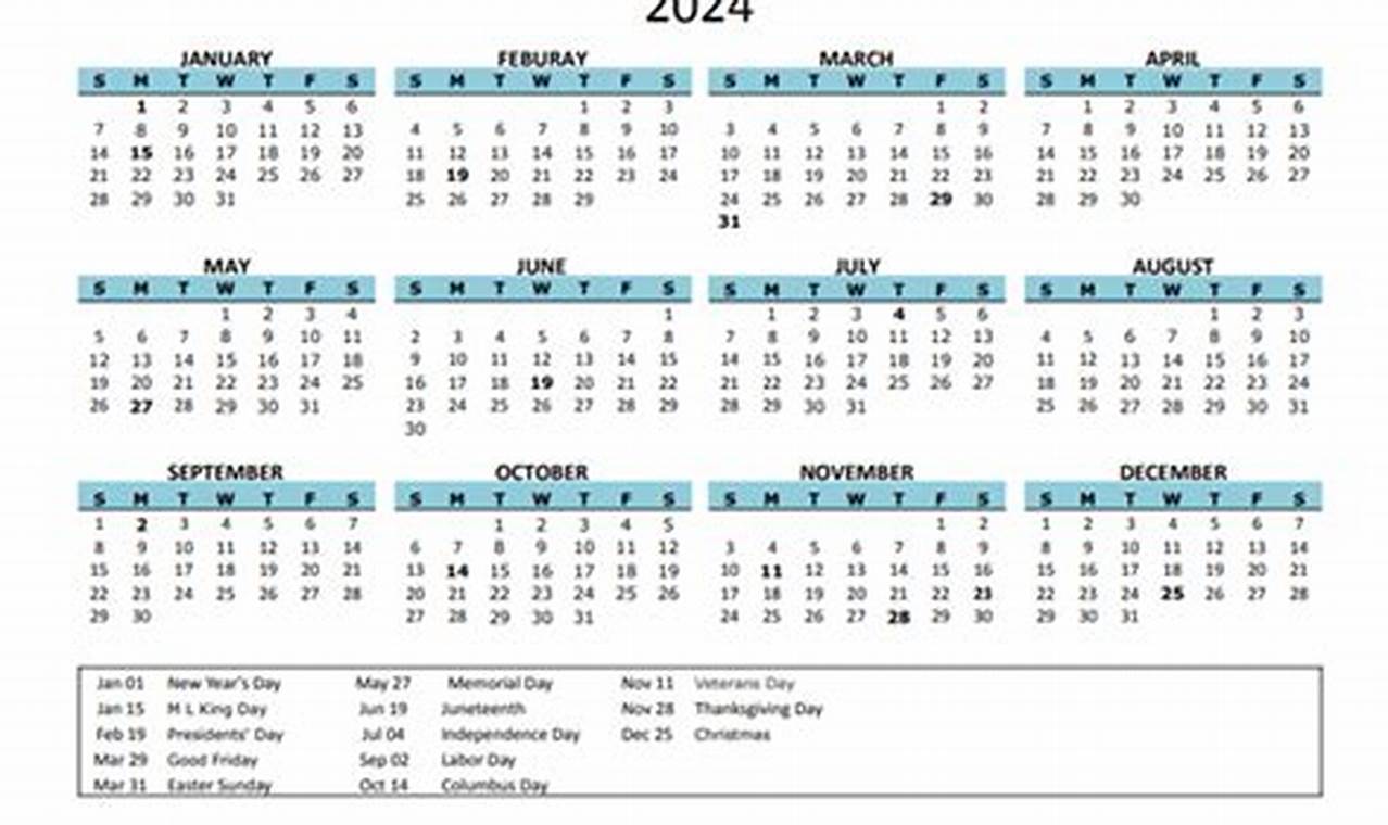 2024 Calendar Template Google Docs Free Word