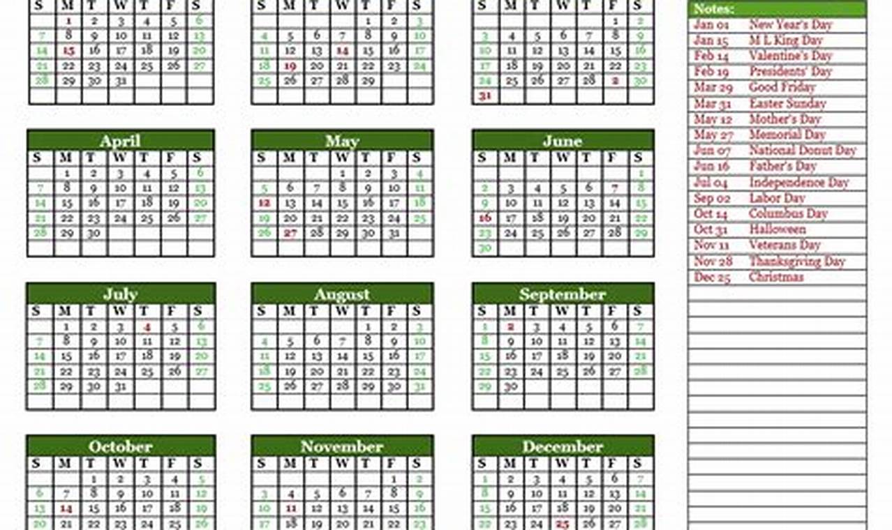 2024 Calendar Template Word Editable Pdf Free Download Google