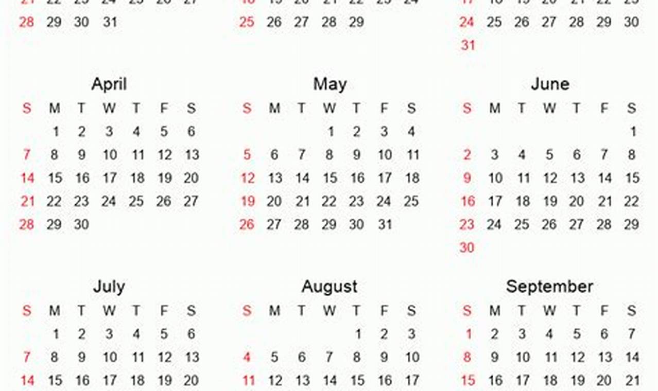 2024 Calendar Vrata Za