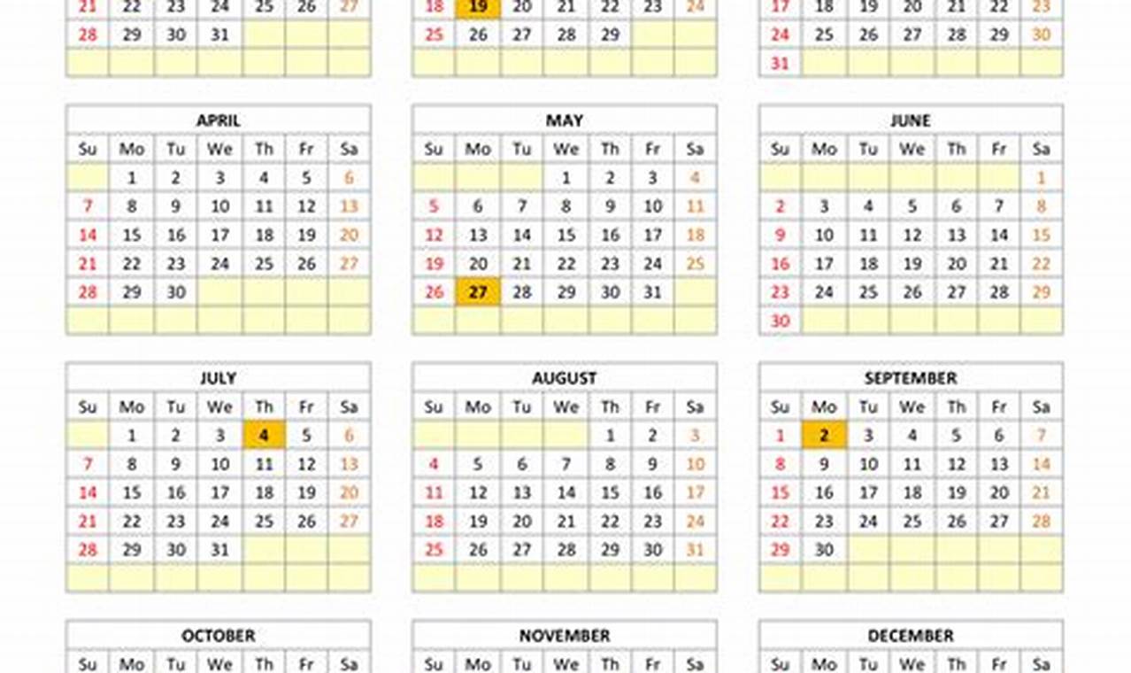 2024 Calendar With Holidays Editable Calendar