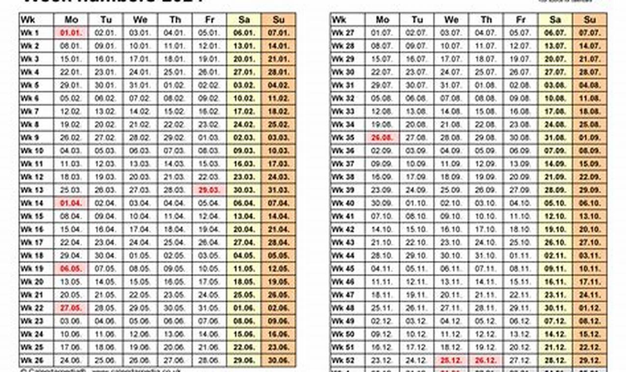 2024 Calendar With Week Numbers Excel Sheetal