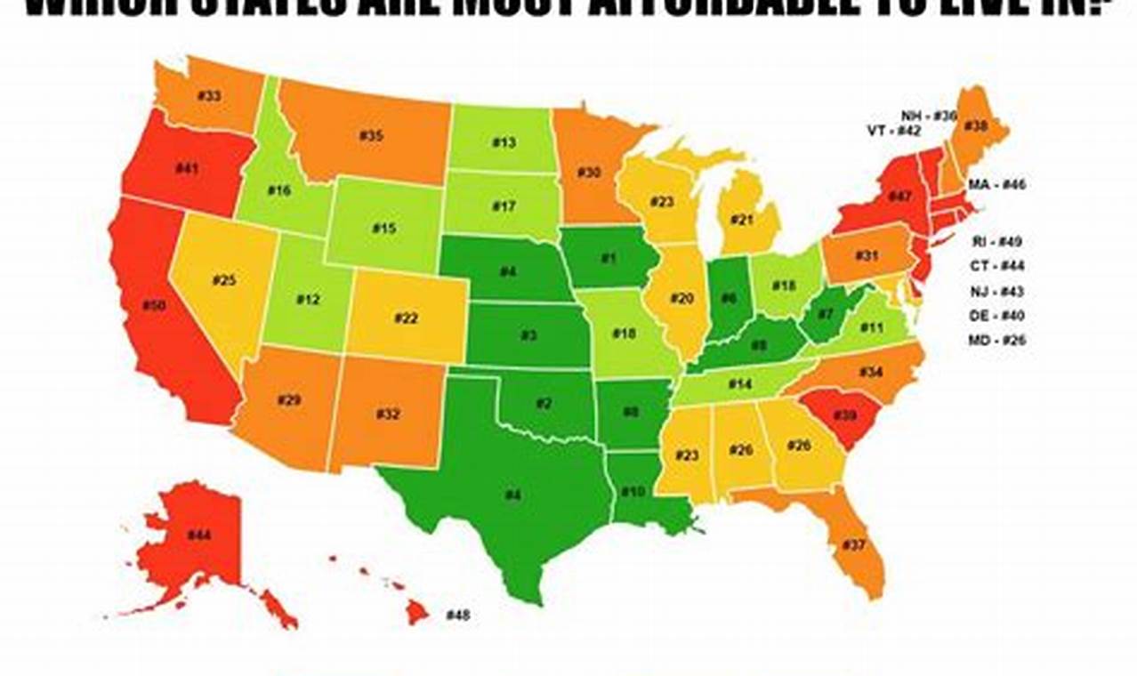 2024 Cheapest States To Live In