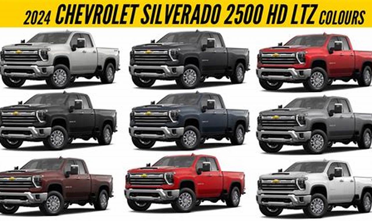 2024 Chevrolet Silverado Colors