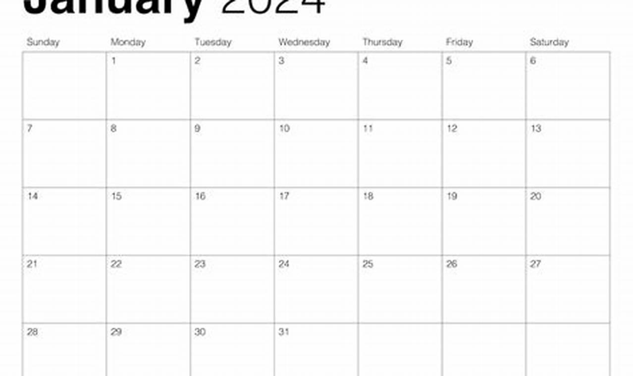 2024 Customizable Calendar Template Free Word