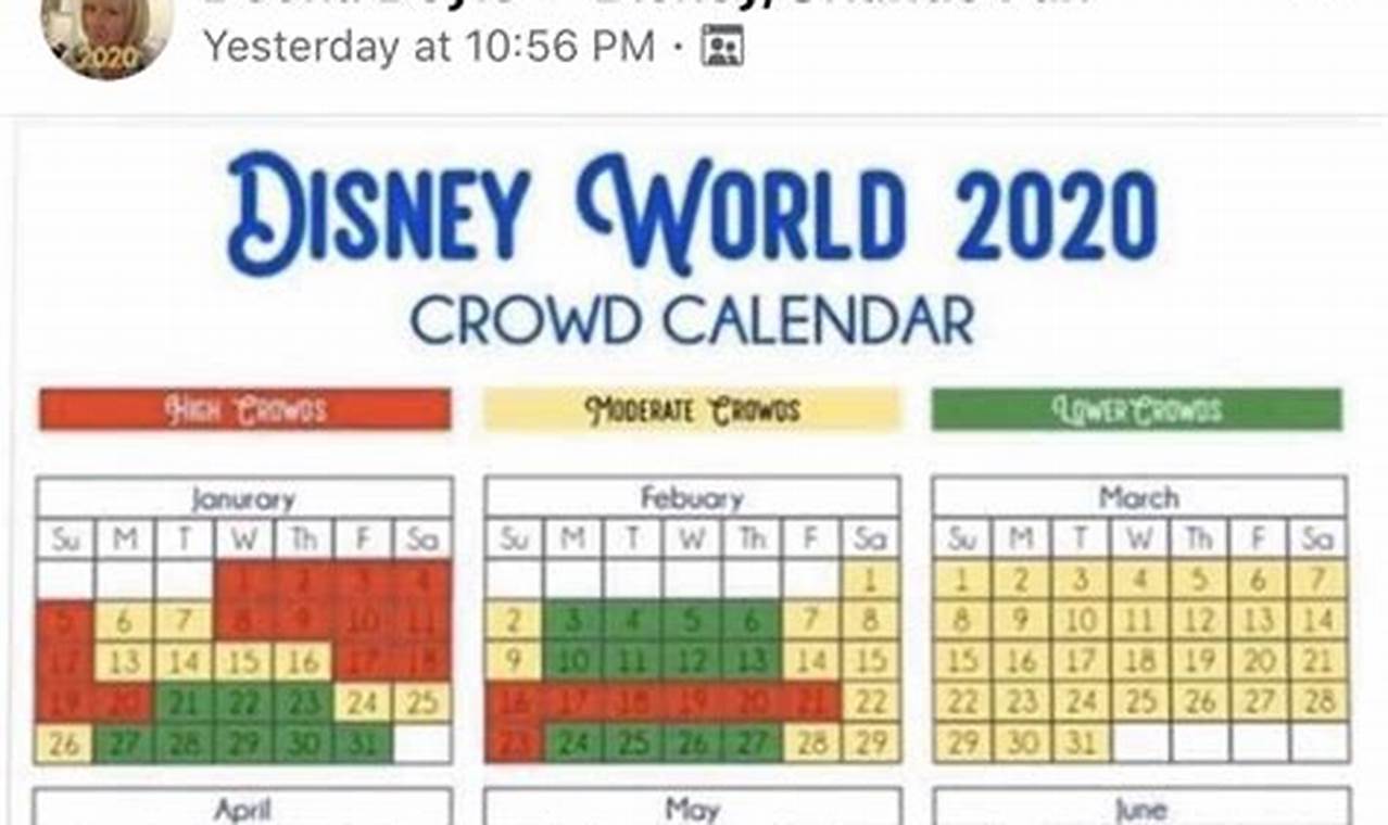 2024 Disneyland Crowd Calendar