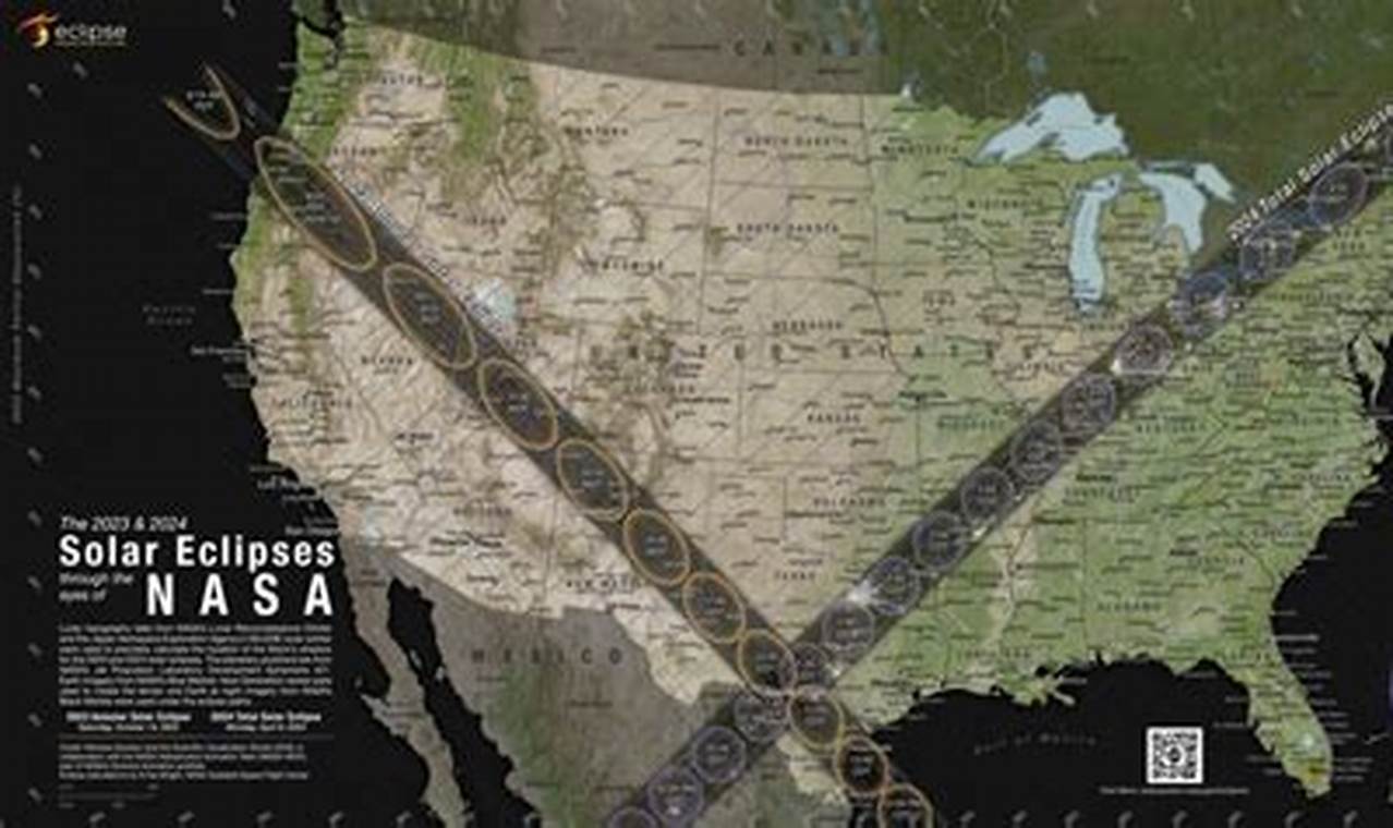 2024 Eclipse Map Nasa