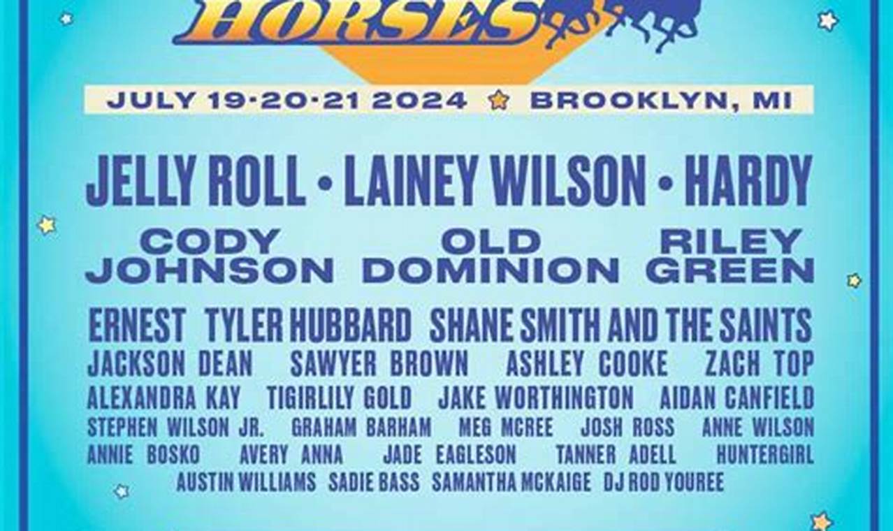 2024 Faster Horses Lineup