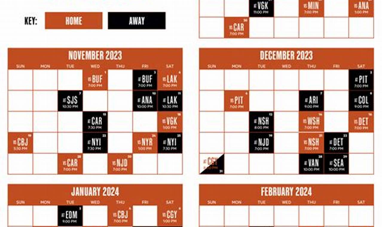 2024 Flyers Calendar