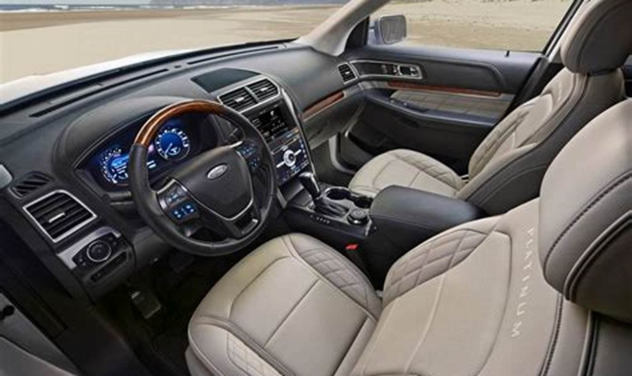 2024 Ford Explorer Platinum Interior
