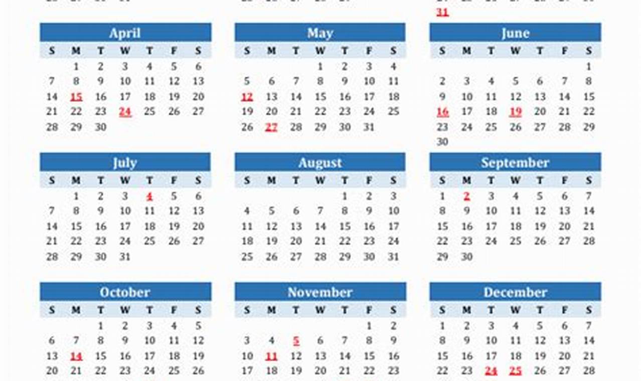 2024 General Blue United States Calendar